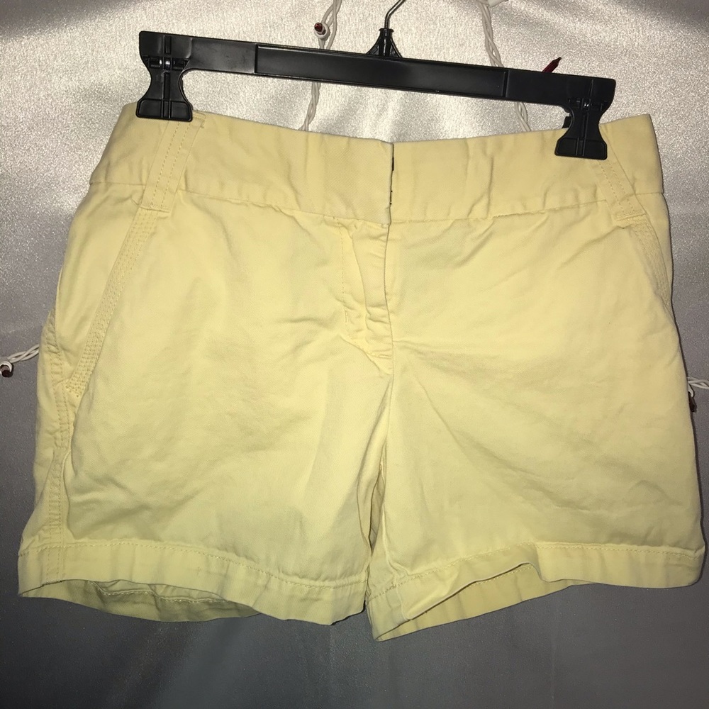 J. Crew Chino yellow Shorts size 6